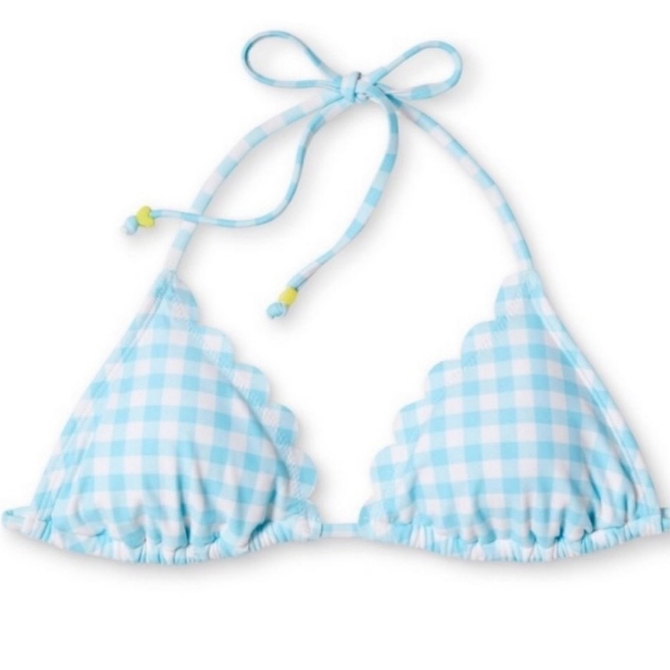 Stoney Clover Lane Gingham Triangle Bikini Top